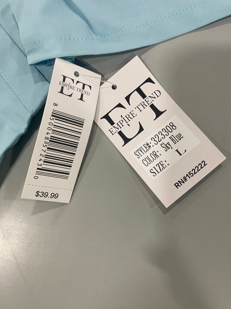 EMPIRE TREND SKY BLUE LARGE - SIZE: MEN L WOMEN L - SKY BLUE - Brand New