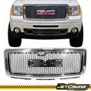 JETCRUISE FITS 07-13 GMC SIERRA 1500 DENALI FRONT BUMPER UPPER HOOD GRILL GRILLE - Brand New