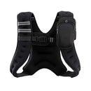 ZELUS WEIGHTED VEST 8LB WEIGHT VEST REFLECTIVE STRIPE FOR WORKOUT - BLACK - Like New