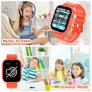 OKYUK 4G KIDS WATCH WITH SIM CARD, 47 EXCITING GAMES, TWO-WAY CALLING - ORANGE - Like New
