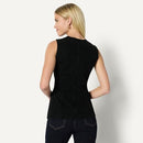 AEWM86473F25 Amazon Essentials Women's Regular-Fit Denim Vest Black 8 - Like New