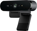 Logitech Brio 4K Webcam, Ultra 4K HD Video Calling, 960-001105 - Black - Like New