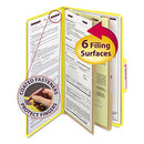 SMEAD 19034 PRESSBOARD CLASSIFICATION FOLDERS LEGAL YELLOW 10/BOX - Brand New