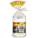 XTRA TUFF 13 GALLON TRASH BAGS, TALL KITCHEN GARBAGE BAGS, 130 COUNT - WHITE - Brand New
