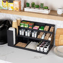 MIND READER CUP AND CONDIMENT STATION COFFEE BAR KITCHEN COUNTERTOP - BLACK - Like New