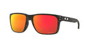 OAKLEY MENS OO9417 HOLBROOK XL SQUARE SUNGLASSES BLACK CAMOUFLAGE/PRIZM RUBY - Like New