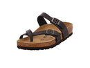 0071791 BIRKENSTOCK MAYARI OILY LEATHER WOMEN'S FLIP FLOPS SIZE 6-6.5 BLACK - Brand New