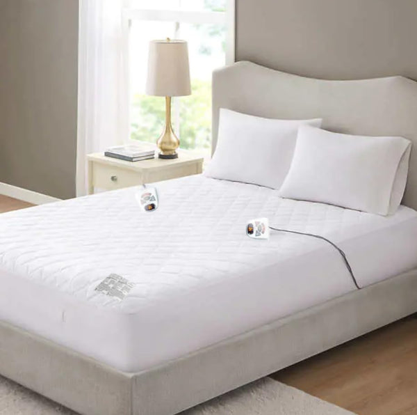 HOME REFLECTIONS HEATED MATTRESS PAD 10HR OFF MACHINE WASHABLE - Scratch & Dent