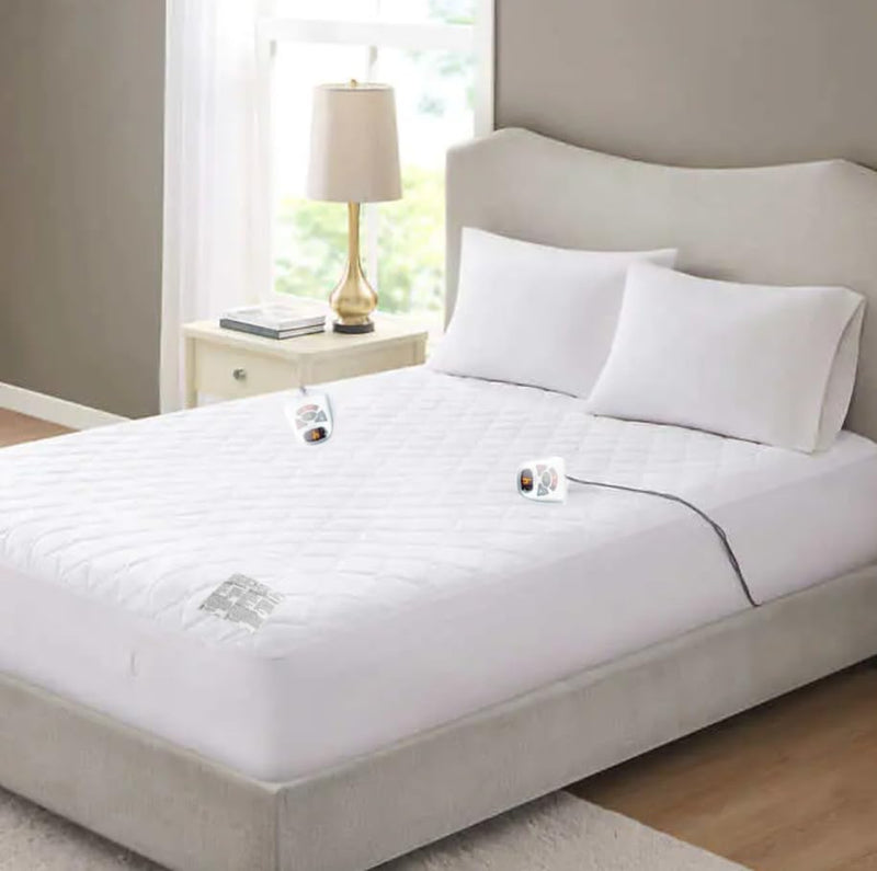 HOME REFLECTIONS HEATED MATTRESS PAD 10HR OFF MACHINE WASHABLE - Scratch & Dent