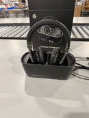 COWIN E7 WIRELESS TV HEADPHONES BLACK WITH CHARGING BASE (B)LOGO - BLACK SILVER - Like New