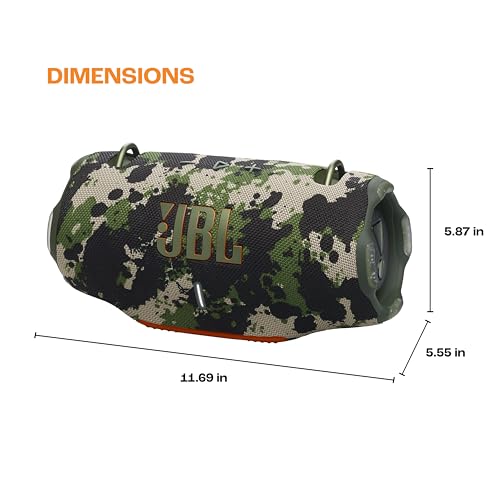 JBL XTREME 4 PORTABLE BLUETOOTH SPEAKER, 24 HOURS OF PLAYTIME - CAMO - Like New