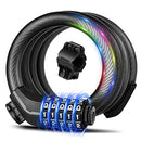 KEYSTP Bike Lock Cable Up to 15mm Thicker Steel 5-Digit Resettable Combination - Like New