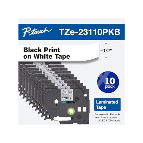Brother Genuine P-Touch, TZe-231 10-Pack Tape (TZE23110PK) - Brand New