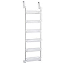 Household Essentials White 6-Tier Basket Over-The-Door Organizer - Like New