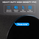 SPERAX EXERCISE MAT FOR TREADMILL NON-SLIP EXTRA-THICK 0.16'' GYM MAT - BLACK - Like New