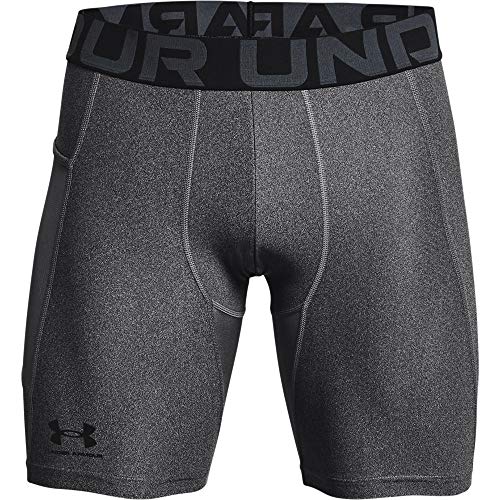 Under Armour Men's Armour Heatgear Compression Shorts CARBON HEATHER M - Brand New