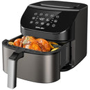 RAMJOY AIR FRYER 6.8 QUARTS 10-IN-1 FUNCTIONS RAF-650 - METAL GREY - Like New