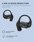 ESCALURE OPEN EAR EARBUDS WITH 4-MIC IPX5 SWEAT RESISTANT EARBUDS BLUETOOTH 5.3 - Brand New