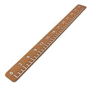 Calissa Offshore Tackle 36" Boat Deck Foam Fishing Ruler 3M Adhesive (Red Oak) - Like New