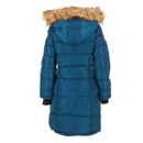 CANADA WEATHER GEAR WOMEN'S LONG PUFFER, FUR, PEACOCK NATURAL, SMALL, OLCW824PZ - Brand New