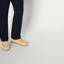 AMAZON ESSENTIALS CHUKKA MOC TOE BOOTS MEN SIZE 10.5 SAND FAUX SUEDE - Like New