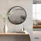 UMBRA HUB ROUND WALL MIRROR RUBBER FRAME MODERN 24" 1008243-040 - BLACK - Like New