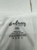 GALAXY BY HARVIC WHITE RACER BACK ATHLETIC WORKOUT TANK WOMENS SIZE 3X-LARGE - Brand New