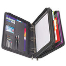 SAMSONITE VINYL 3-RING PADFOLIO WITH HANDLES AND SHOULDER STRAP - BLACK - Like New