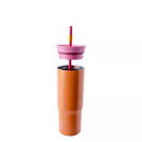 OWALA 24OZ STAINLESS STEEL STRAW TUMBLER - TANGY TANGO - Like New