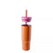 OWALA 24OZ STAINLESS STEEL STRAW TUMBLER - TANGY TANGO - Like New