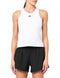 ADIDAS WOMEN'S TENNIS MID-LENGTH Y-TANK TOP SIZE: WOMEN M - WHITE - Brand New