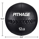 PITHAGE Medicine Ball Exercise Wall Balls 12lbs Weighted Ball Blue - B08P969VTH - Brand New