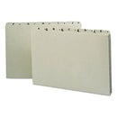 SMEAD RECYCLED TOP TAB FILE GUIDES ALPHA 1/5 TAB PRESSBOARD LEGAL 25/SET - Brand New