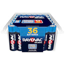 RAYOVAC HIGH ENERGY AA BATTERIES (36 PACK) DOUBLE A ALKALINE BATTERIES - Brand New