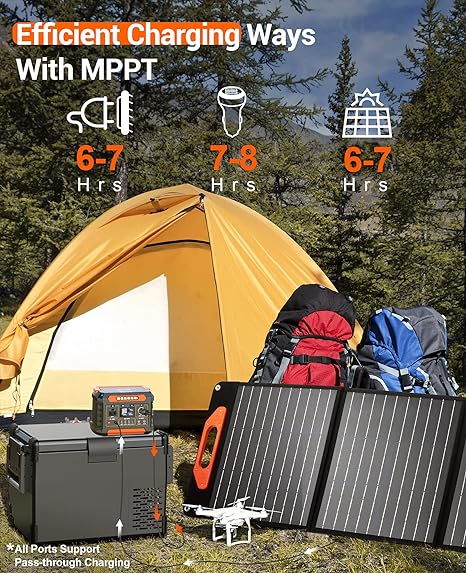 PROGENY 300W Portable Power Station 299Wh/80818mAh Solar Generator - BLACK - Like New