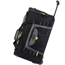 TRAVELERS CLUB SIERRA MADRE 21" ROLLING DUFFEL BAG - BLACK/GRAY - Brand New