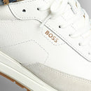 BOSS VINSTON RUNNER SNEAKERS 50552859 OPEN WHITE - SIZE: MEN 9 - OPEN WHITE - Like New