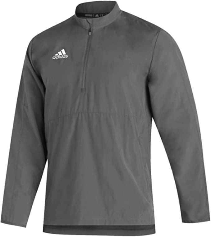 GM1850 Adidas Man's Sideline 21 LS 1/4 Zip Team Grey Four/White XL - Like New