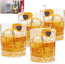 Spiegelau Double Old Fashioned Glasses - Lowball Crystal Cocktail Glasses - Like New