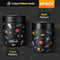 CHARCY 9OZ STAINLESS VACUUM FOOD JAR SOUP THERMO - GRAY ASTRONAUT - BLACK PIXELS - Like New