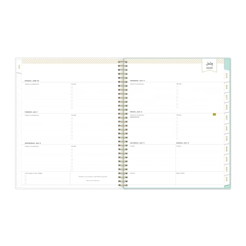 DAY DESIGNER 2025 2026 BLUE SKY WEEKLY/MONTHLY ACADEMIC PLANNER, 8 1/2" X 11" - Like New