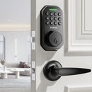 VCHOO KEYLESS ENTRY DOOR LOCK DEADBOLT HANDLE SET SL01-A - BLACK - Like New