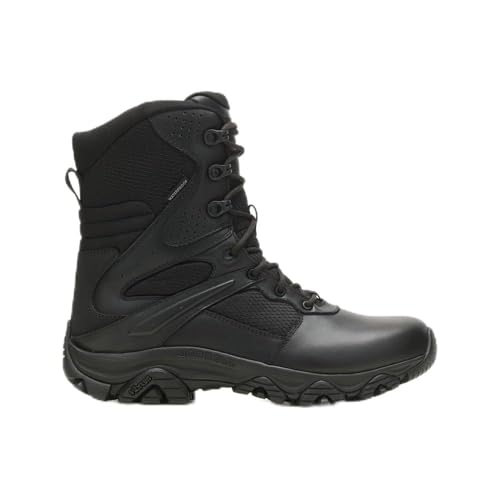 MERRELL MEN'S MOAB 3 8" ZIP TACTICAL BOOTS - SIZE: MEN 10.5 - BLACK - Like New