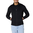 AMAZON ESSENTIALS MEN'S FLEECE ZIP UP MOCK NECK SWEATSHIRT, SIZE: MEN XL - BLACK - Like New
