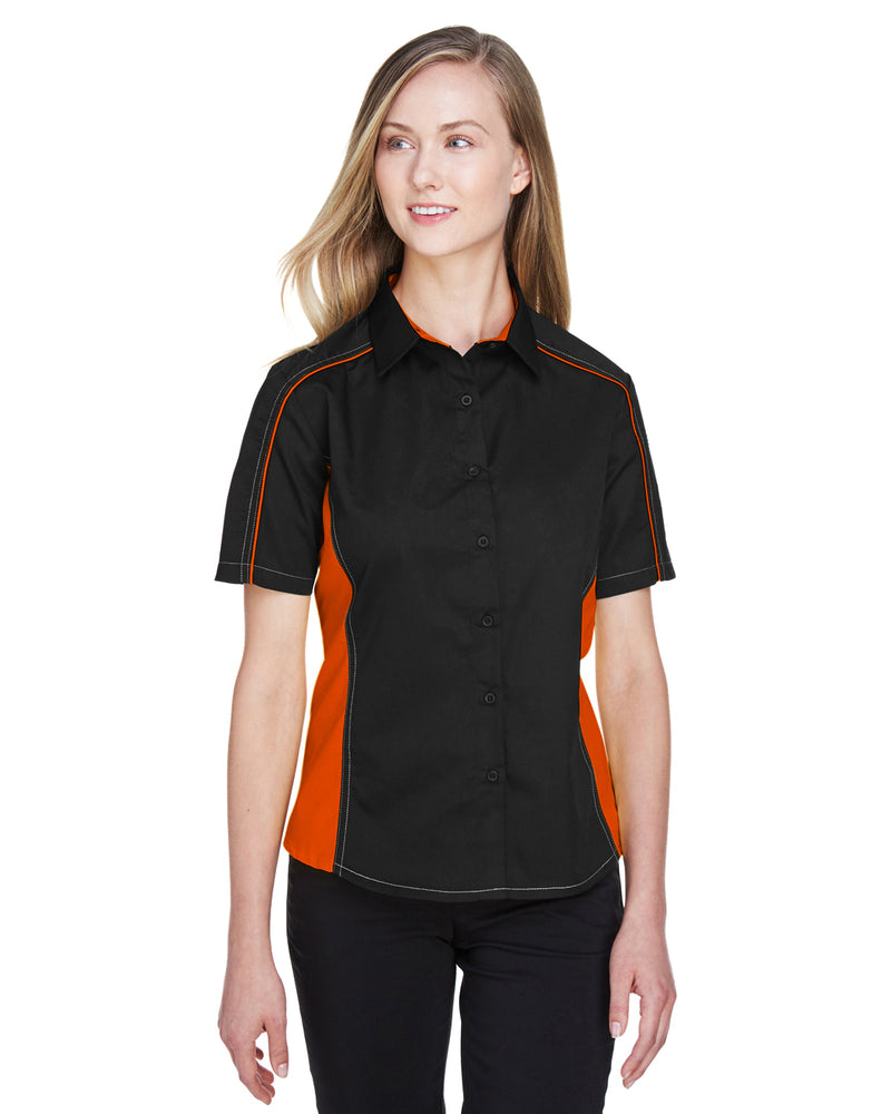 North End Ladies' Fuse Colorblock Twill Shirt 77042 New