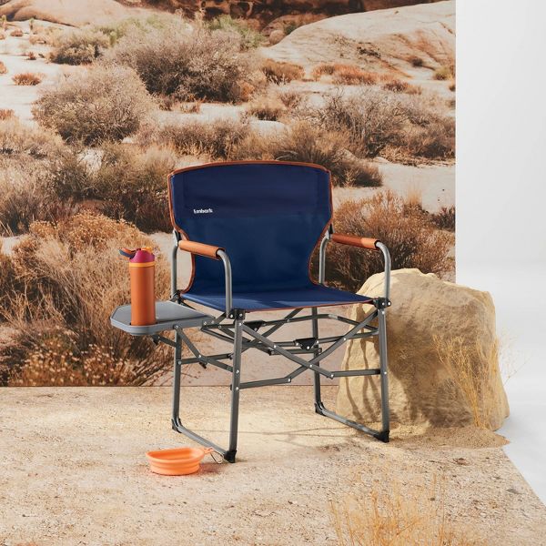 EMBARK COMPACT DIRECTORS OUTDOOR PORTABLE CAMP CHAIR - BLUE/ORANGE - Like New