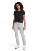 REEBOK WOMEN'S STANDARD FIT SWEATPANT BROAD-AIRE WOMEN L GRAY HEATHER - Brand New