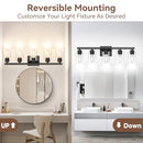 VERRON 5-LIGHT MATTE BLACK BATHROOM LIGHT FIXTURES MODERN VANITY LIGHTING BLACK - Brand New