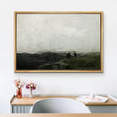 SIGNLEADER Framed Canvas Print Wall Art Green Forest Overcast Day - 24"x36" - Brand New