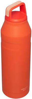 STANLEY ICEFLOW CAP CARRY WIDE MOUTH WATER BOTTLE, TWIST LID, 50OZ - TIGERLILY - Like New